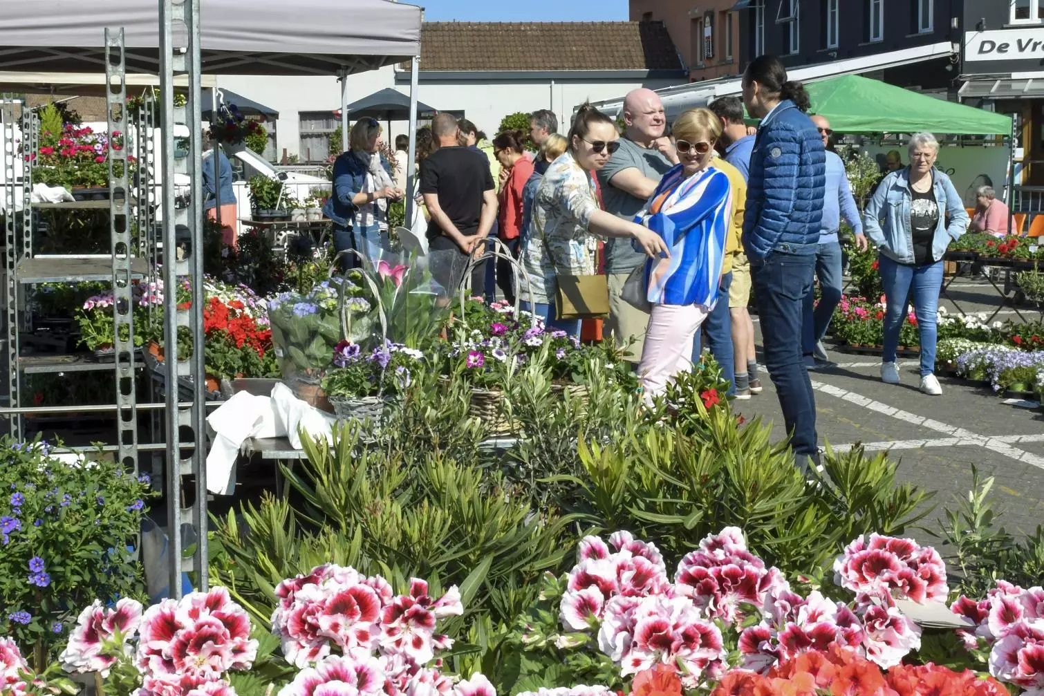 Bloemenmarkt in Iddergem op zondag 26 april